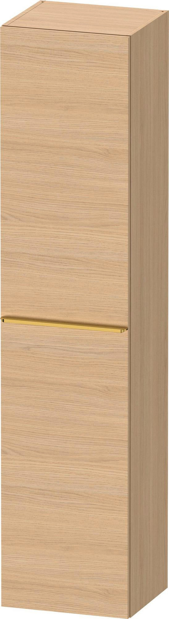 DURAVIT D-Neo Hochschrank 400x360x1760 mm, 1 Tür links, Eiche Schwarz – Matt, Soft-Close