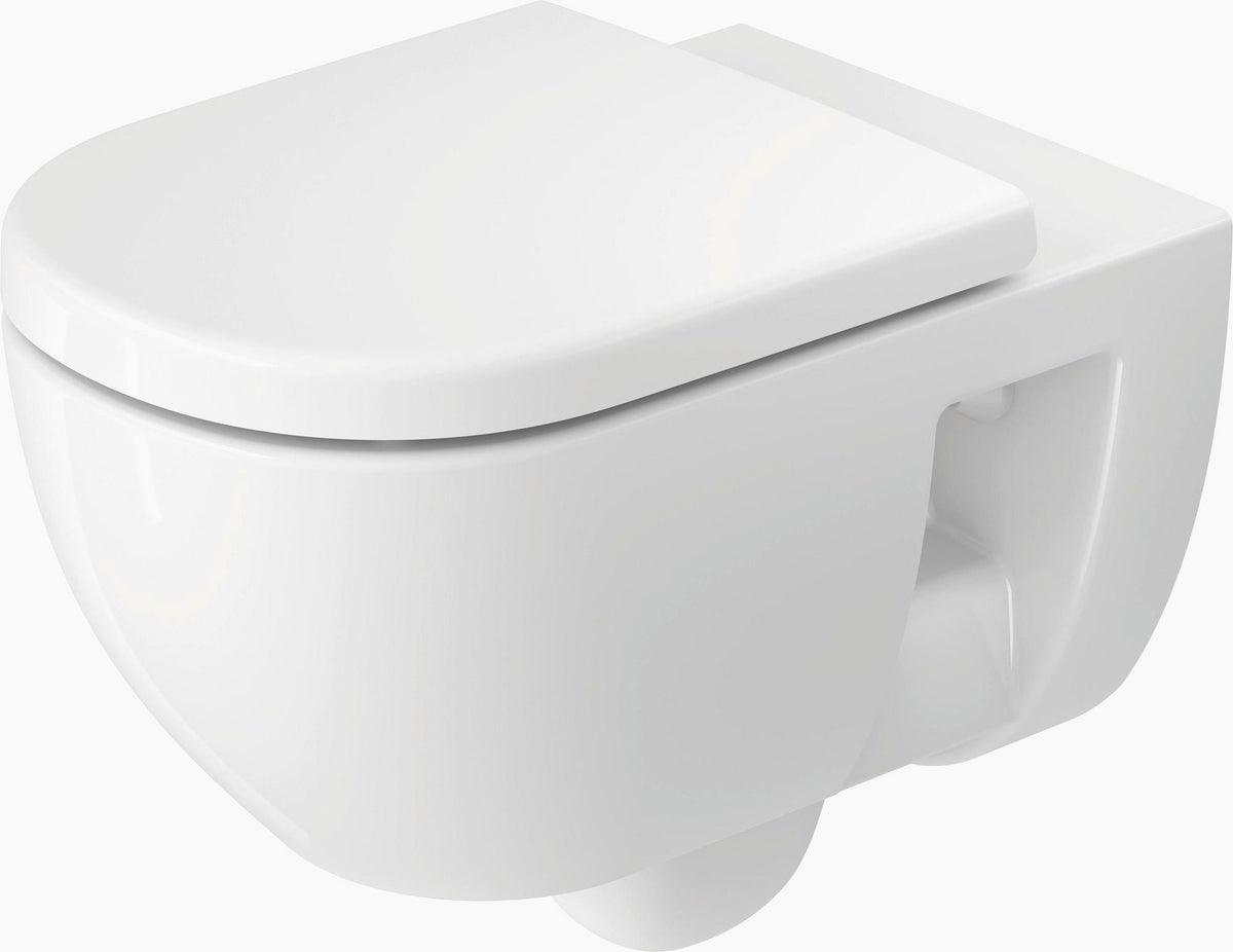 Duravit D-Code Wand-WC 570 mm spülrandlos weiß – Rimless Tiefspüler