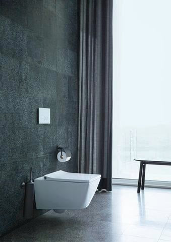 DURAVIT WC-Sitz Design Classics Viu Weiß mit Edelstahl-Scharnieren, ohne Absenkautomatik