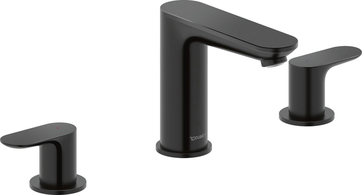 DURAVIT Wave 3-Loch Waschtischarmatur Chrom – 129 mm Ausladung, ohne Zugstange