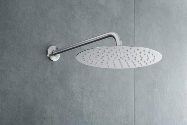 DURAVIT Kopfbrause D300 Rain Schwarz Matt – 300 mm, rund, Antikalk, Wand- & Deckenmontage