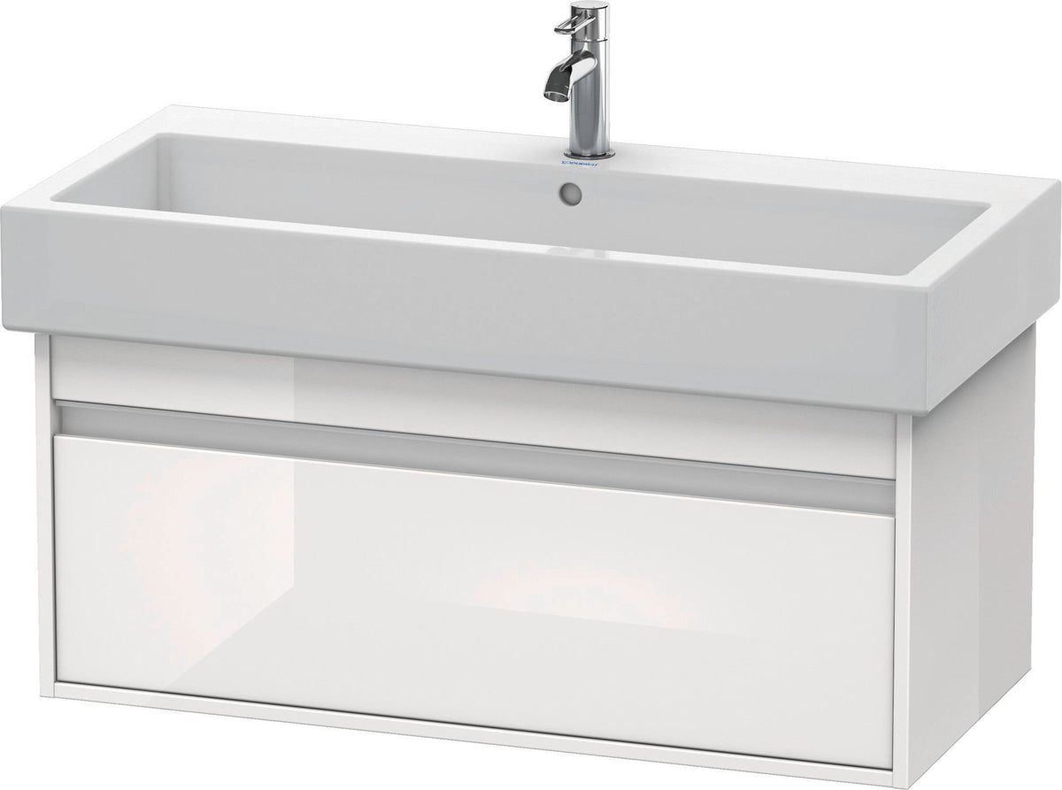 DURAVIT Ketho Waschtischunterbau 950 mm wandhängend, 1 Auszug, weiß matt – Soft-Close