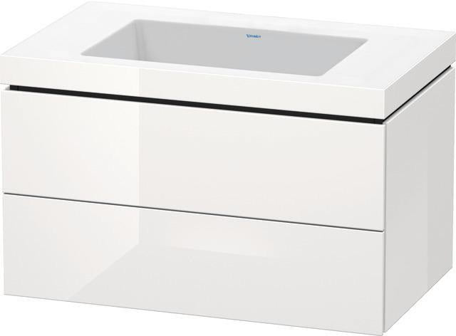 Duravit Waschtischset L-Cube 800 mm mit Vero Air Möbelwaschtisch – wandhängend, 2 Schubkästen