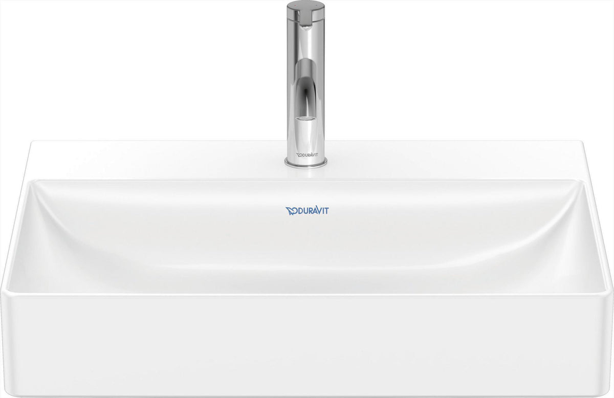 Duravit DuraSquare Waschtisch 600 mm weiß mit Hahnloch ohne Überlauf für Wandmontage