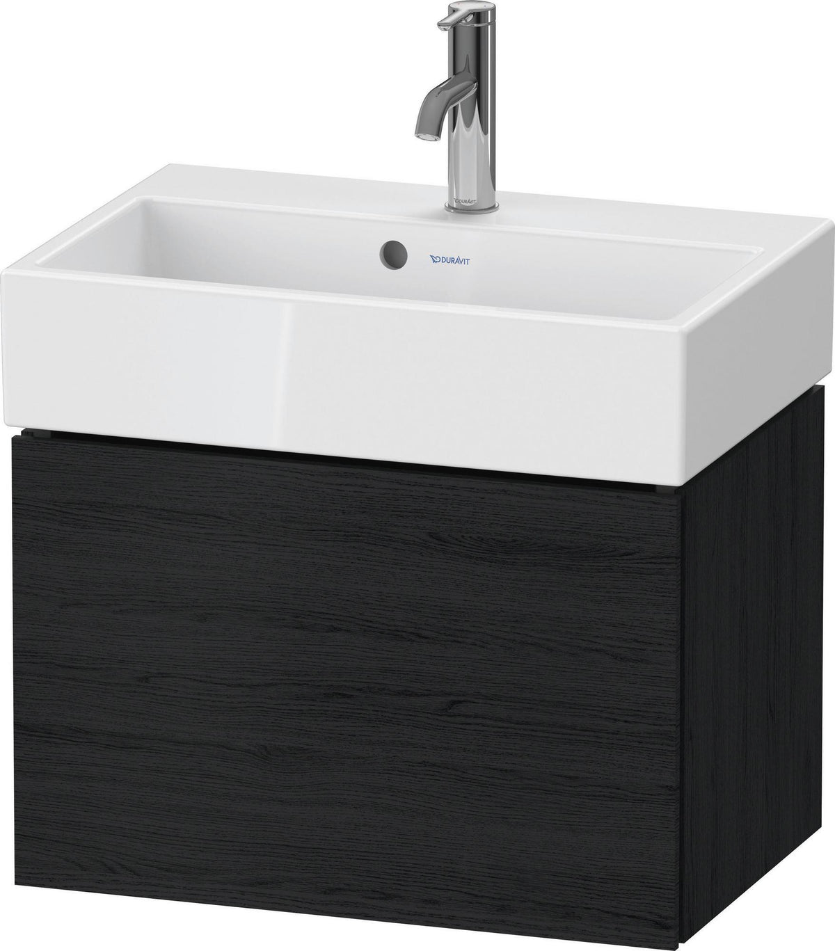 DURAVIT L-Cube Waschtischunterbau wandhängend 584 mm Weiß Matt mit 1 Auszug und Tip-On-Technik