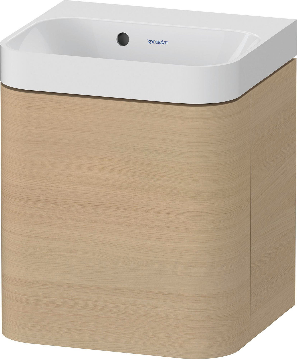 Duravit Happy D.2 Waschtischset 400 mm mit Unterschrank Mediterrane Eiche, 1 Tür, wandhängend