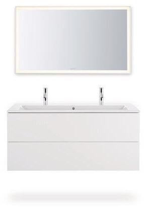 DURAVIT L-Cube Lichtspiegel 650x700mm mit Sensor, LED-Beleuchtung, Spiegelheizung & Kondensschutz, Weiß