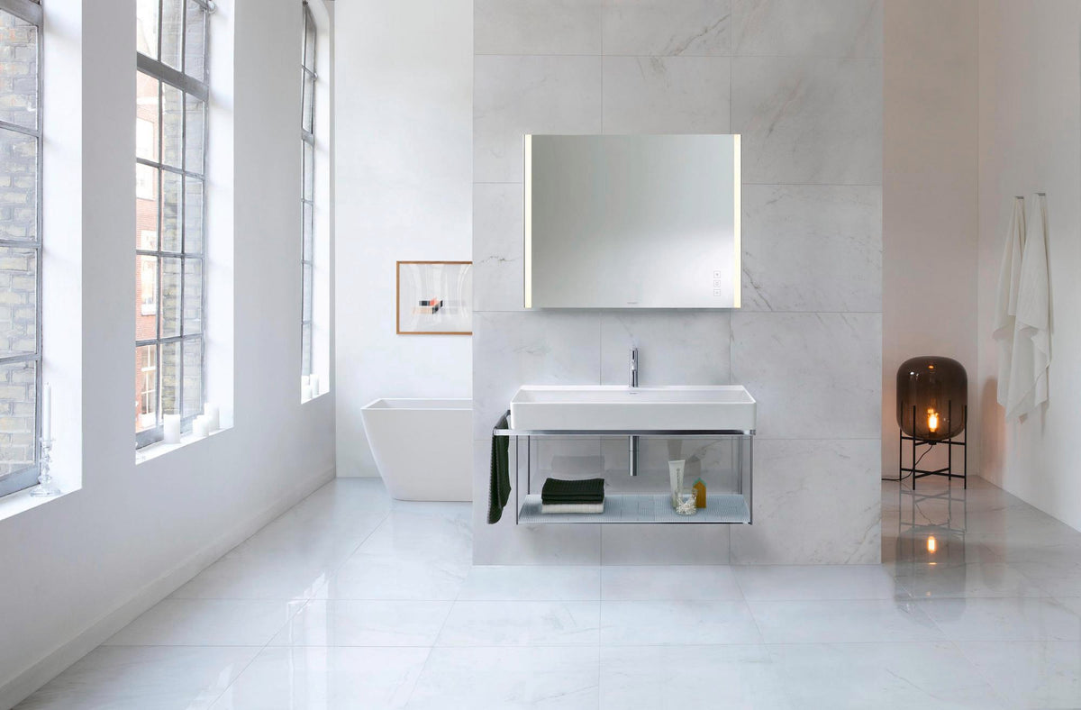 DURAVIT DuraSquare Waschtisch 1000 mm, 1 Hahnloch mittig, ohne Überlauf, weiß