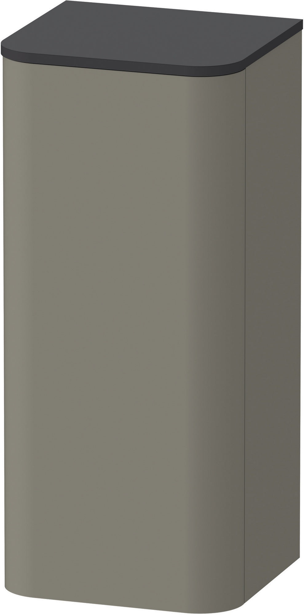 DURAVIT Happy D.2 Halbhochschrank 400 mm taupe supermatt mit Tip-on und Soft-Close
