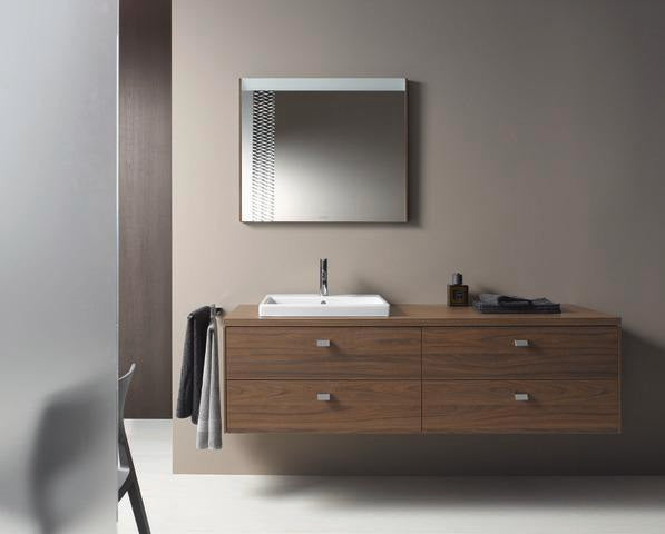 Duravit Vero Air Einbauwaschtisch 550 mm mit Überlauf und 1 Hahnloch – Weiß