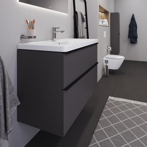 Duravit D-Neo Halbhochschrank 400 mm Eiche mit 1 Tür und Soft-Close