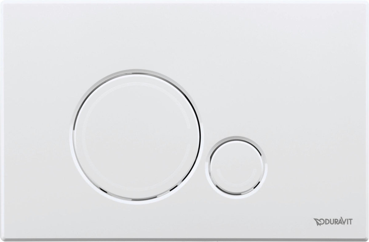 DURAVIT DuraSystem Betätigungsplatte mechanisch für WC Beta 120 Dual Flush Aufgesetzt Chrom