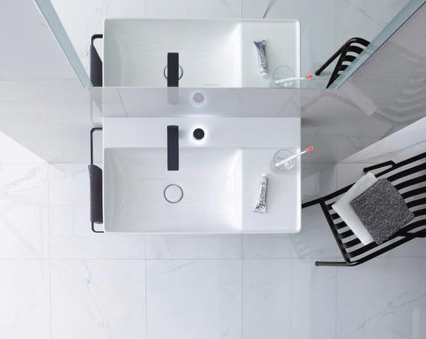 DURAVIT DuraSquare Metallkonsole mit Handtuchhalter links/rechts, chrom – 865 mm