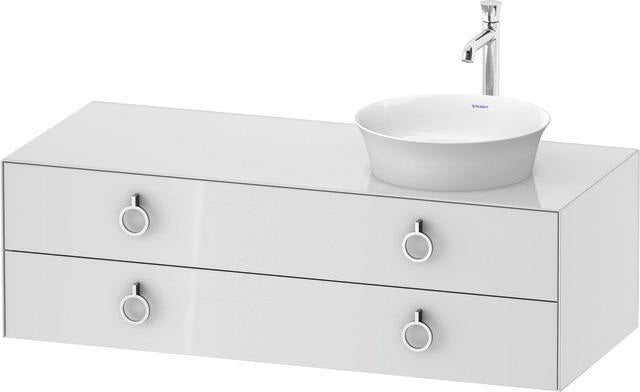 Duravit White Tulip Waschtischunterbau 1300 mm mit 2 Schubkästen und Innenbeleuchtung