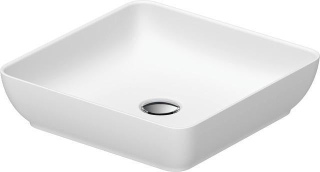 DURAVIT Sivida Aufsatzwaschtisch 400 mm DuroCast Plus ohne Überlauf in Dunkelgrau matt/Weiß