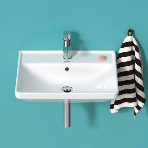 Duravit D-Neo Einhebel-Waschtischmischer mit Zugstange, Chrom – 94 mm Ausladung