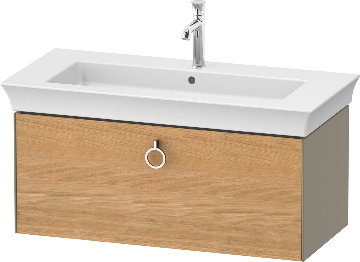 DURAVIT White Tulip Waschtischunterbau 984 mm, 1 Auszug, wandhängend, weiß seidenmatt, mit Griff