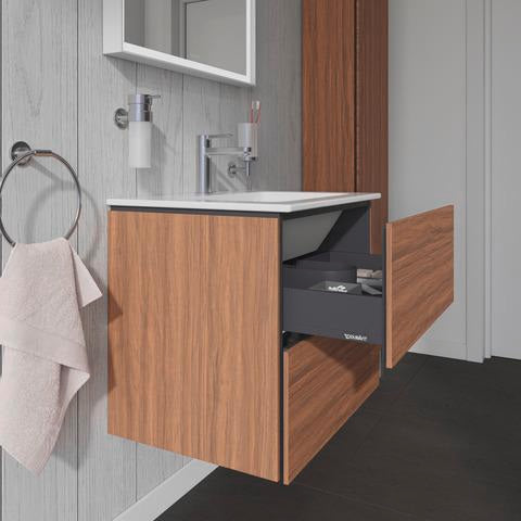 DURAVIT Hochschrank L-Cube 243x400x1760mm Nussbaum Dunkel, 1 Tür rechts, wandhängend