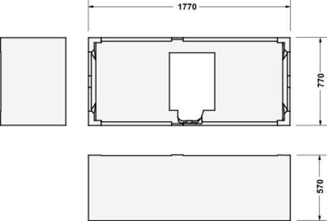 Duravit Qatego Badewannenträger 720x1470x570 mm – Studio F. A. Porsche Collection