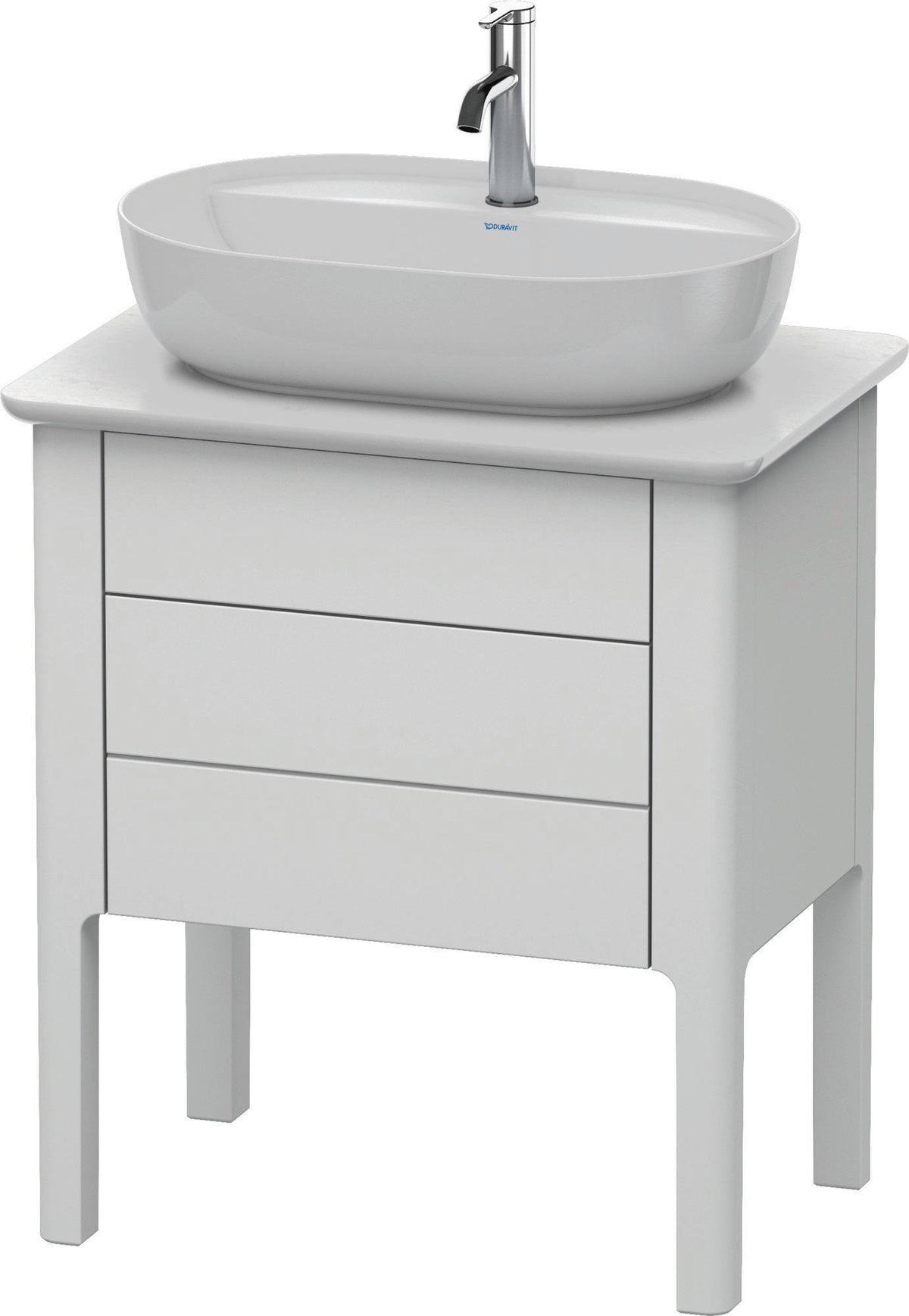 DURAVIT Luv Waschtischunterbau bodenstehend 743x688x450mm Weiß Seidenmatt 1 Auszug