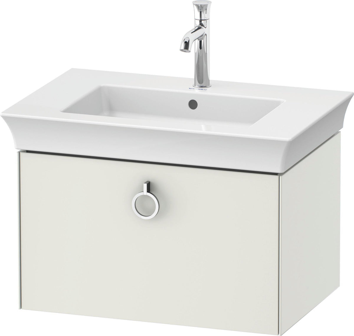 DURAVIT White Tulip Waschtischunterbau wandhängend 684 mm mit Auszug und Innenbeleuchtung