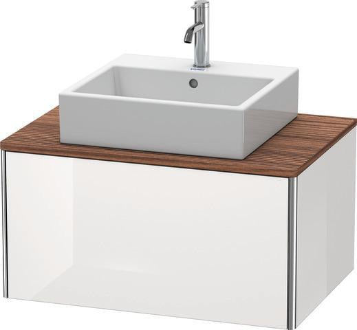 Duravit XSquare Waschtischunterbau 800 mm wandhängend, 1 Auszug, ohne Armatur, seidenmatt