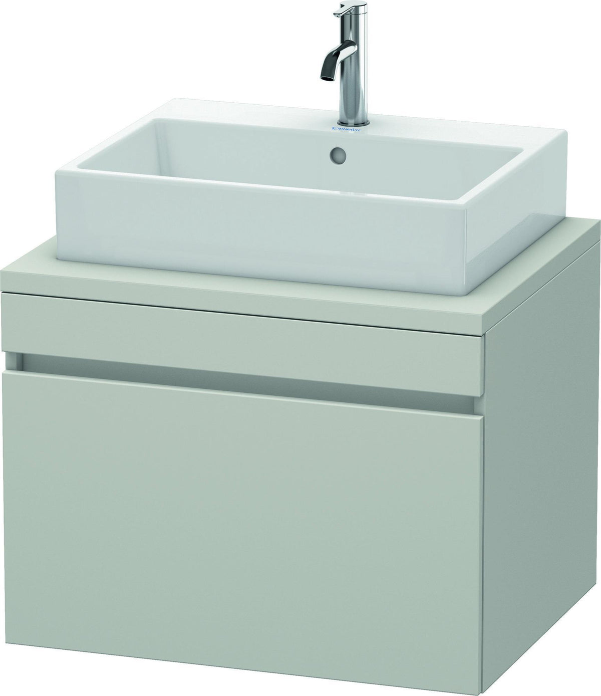 Duravit DuraStyle Konsolenwaschtischunterbau 700 mm betongrau matt mit 1 Auszug und Soft-Close