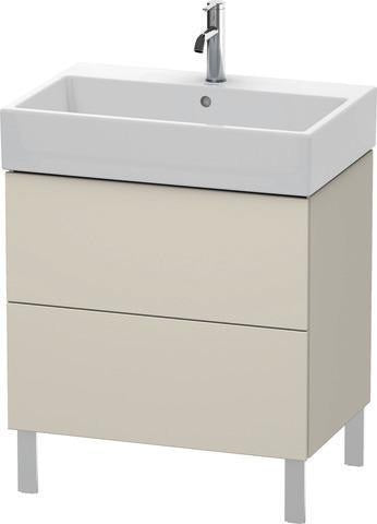 Duravit L-Cube Waschtischunterbau 684 mm Amerikanisch Nussbaum mit Tip-On-Technik