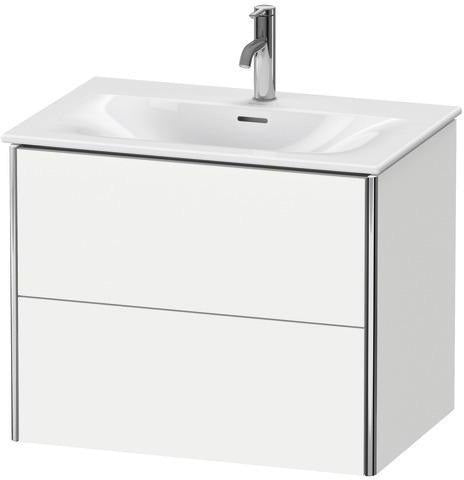 Duravit XSquare Waschtischunterbau 710 mm weiß matt mit Tip-On-Technik