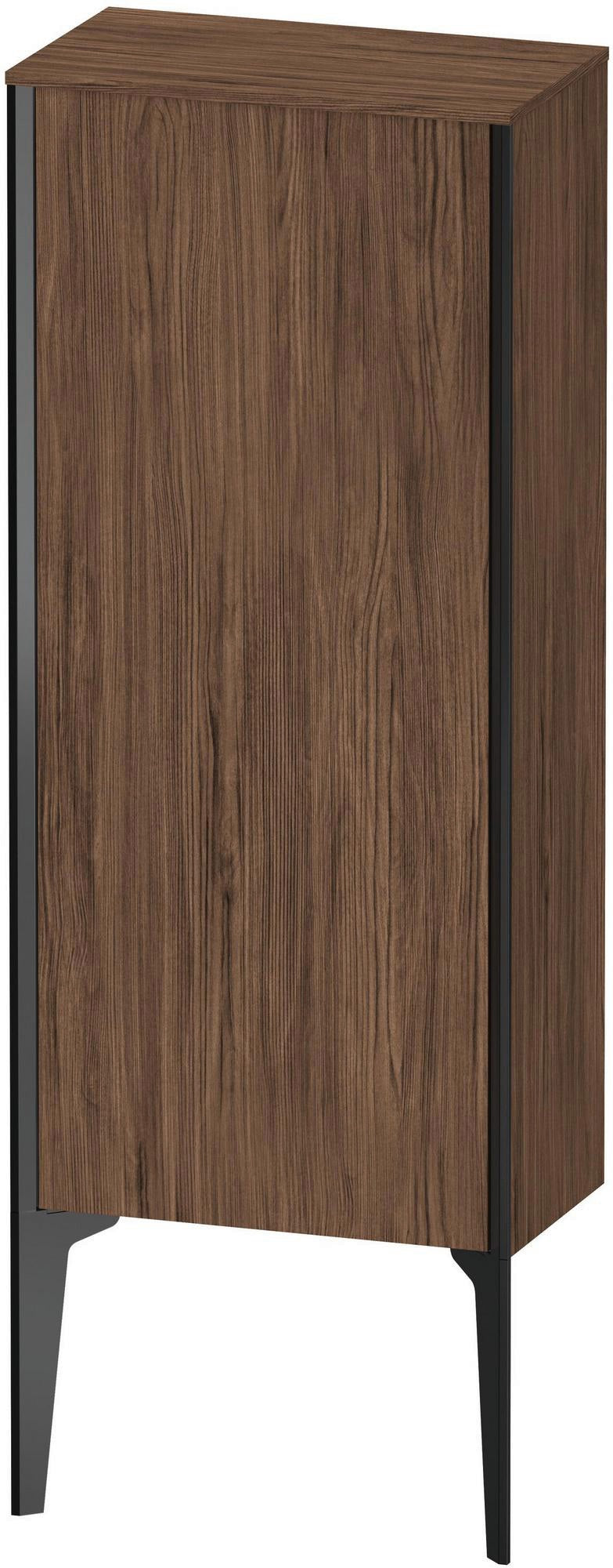 Duravit Halbhochschrank XViu 890 mm nussbaum dunkel matt – wandhängend, Push-Open, Soft-Close