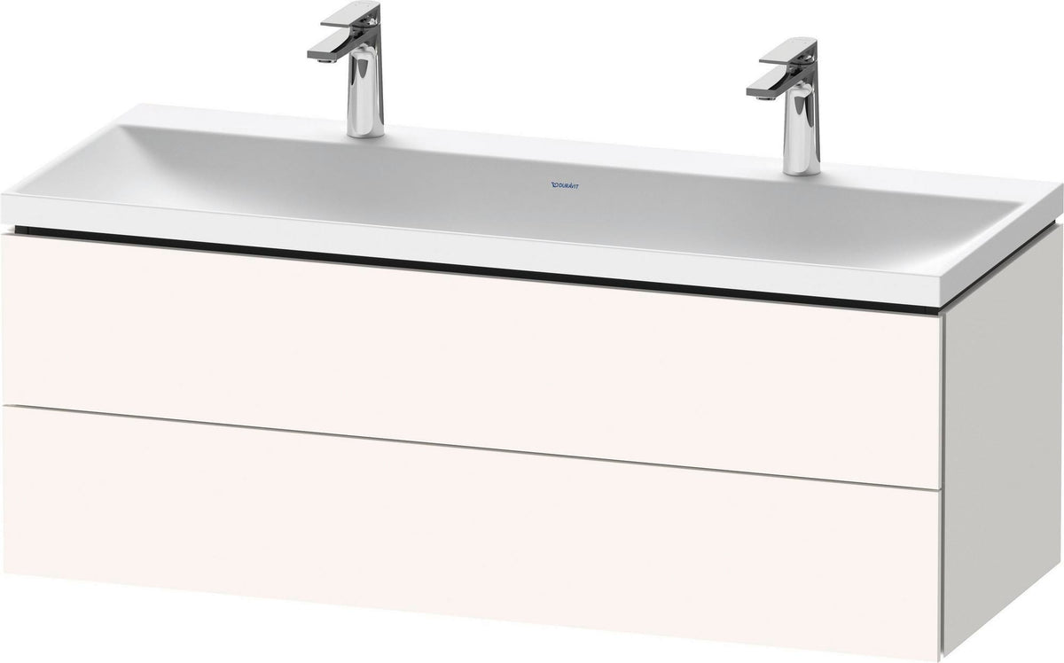 DURAVIT L-Cube Waschtischset 1200x480x480 mm, Eiche, 2 Schubkästen, wandhängend, Tip-on