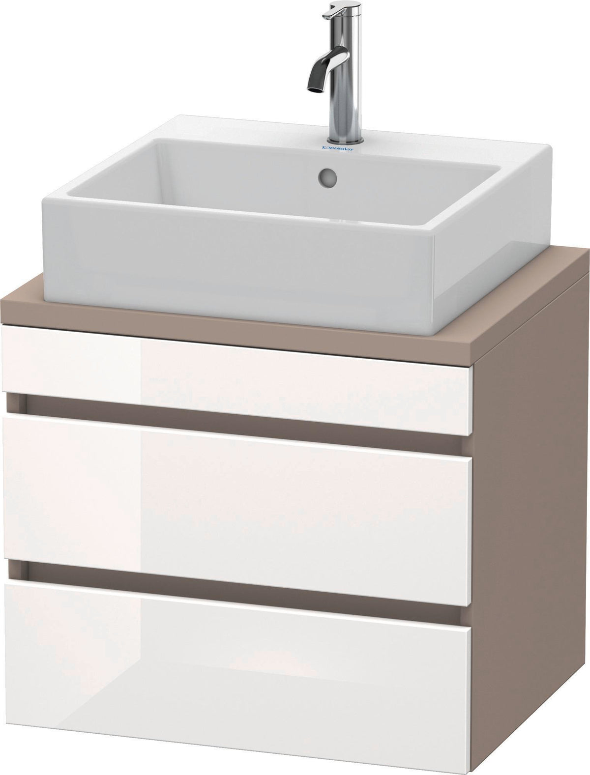 DURAVIT DuraStyle Konsolenunterschrank 600 mm betongrau matt mit 2 Schubkästen und Soft-Close