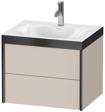 Duravit Möbelwaschtischset XVIU 600x480mm Cha ma / ta s-matt Ra 83 o HL