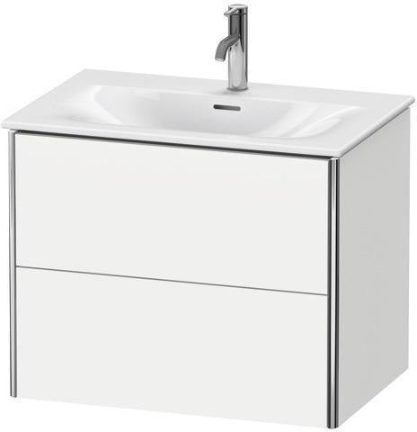 Duravit XSquare Waschtischunterbau 710 mm weiß matt mit Tip-On-Technik