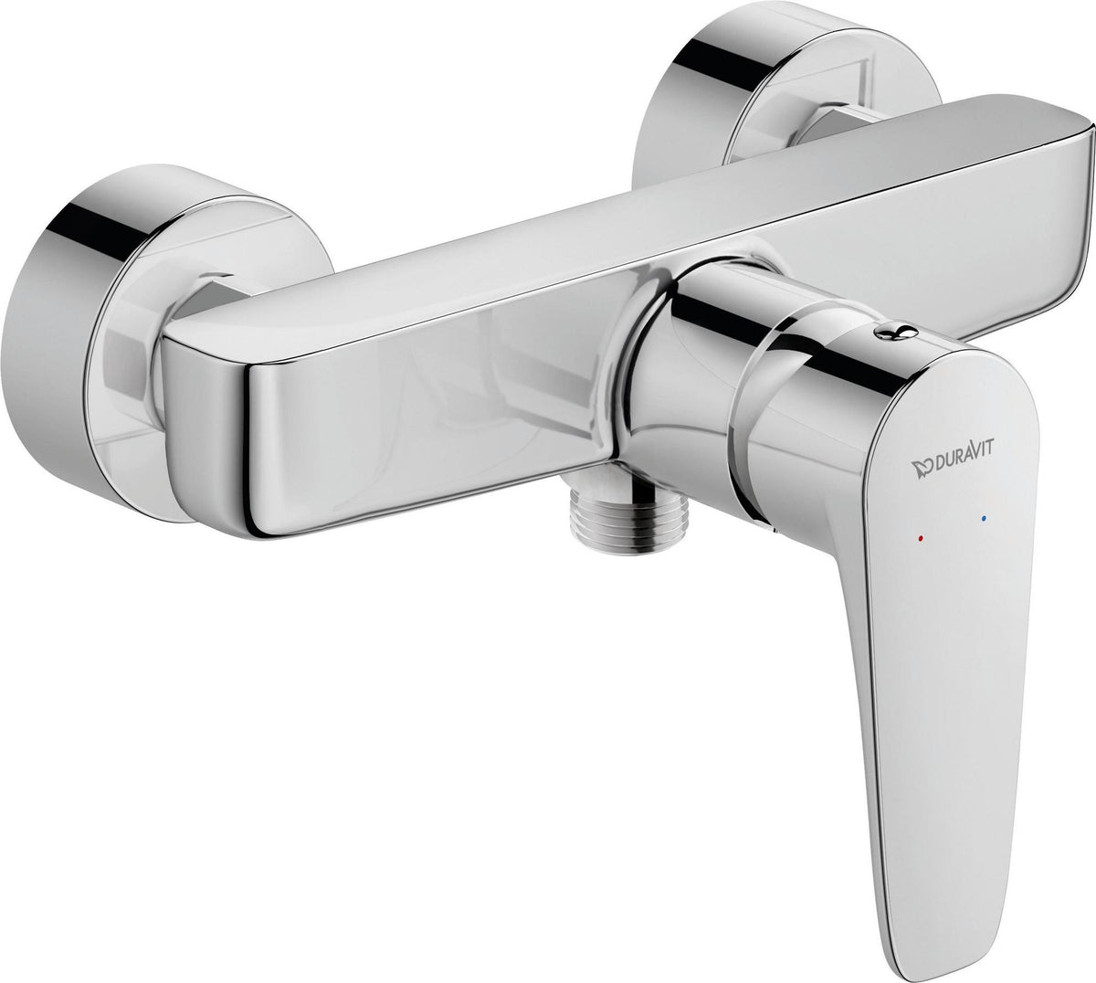 DURAVIT B.1 Brausethermostat Aufputz Chrom – Einhebelmischer mit Keramikmischsystem
