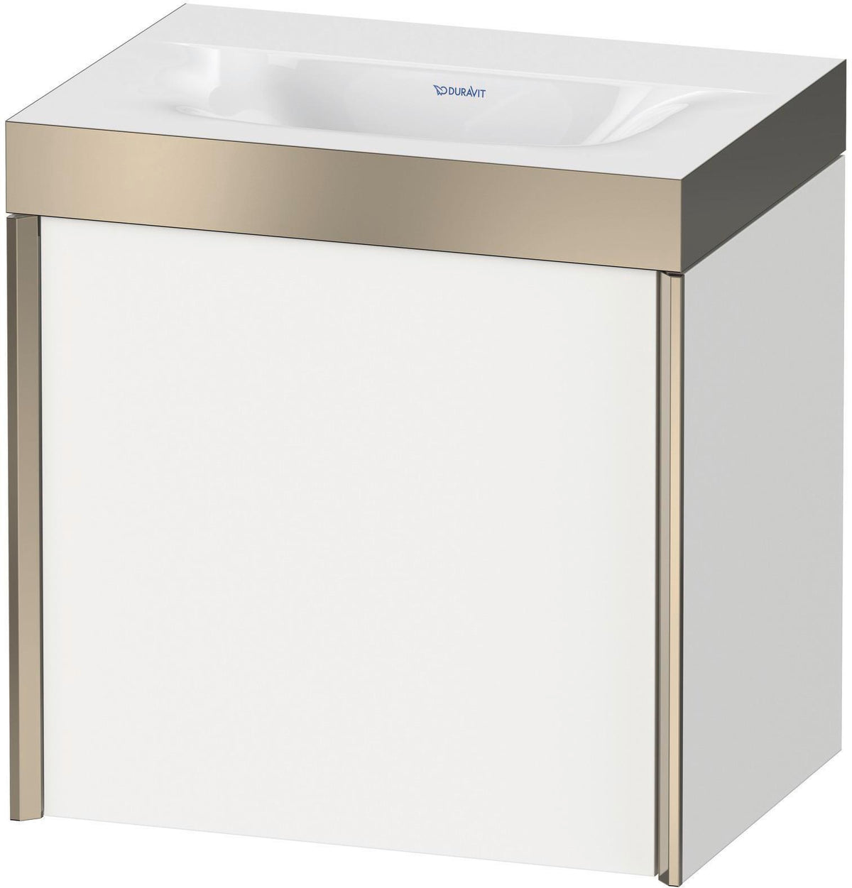 DURAVIT XViu c-bonded Waschtischunterbauset 460x450x330mm champagner matt/weiß matt