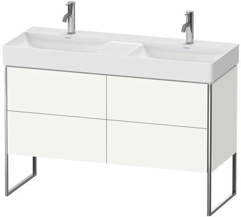 Duravit XSQUARE Waschtischunterbau 1184 mm mit 4 Auszügen, s-matt, Eiche, Anschlag links