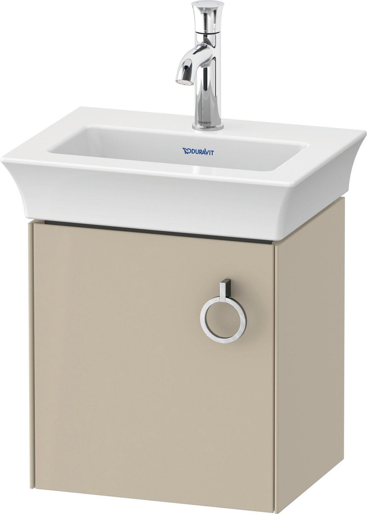 DURAVIT White Tulip Waschtischunterbau wandhängend 384 mm Nussbaum Taupe von Philippe Starck