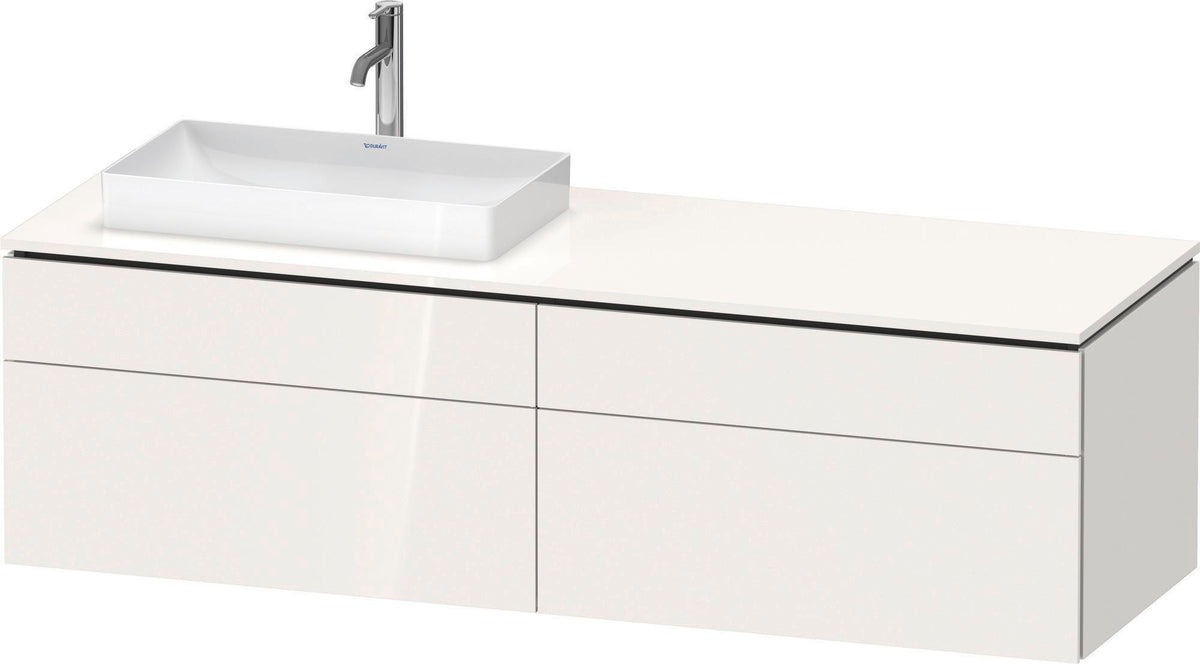 Duravit L-Cube Waschtischunterbau 1620 mm taupe supermatt mit Tip-On und Soft-Close