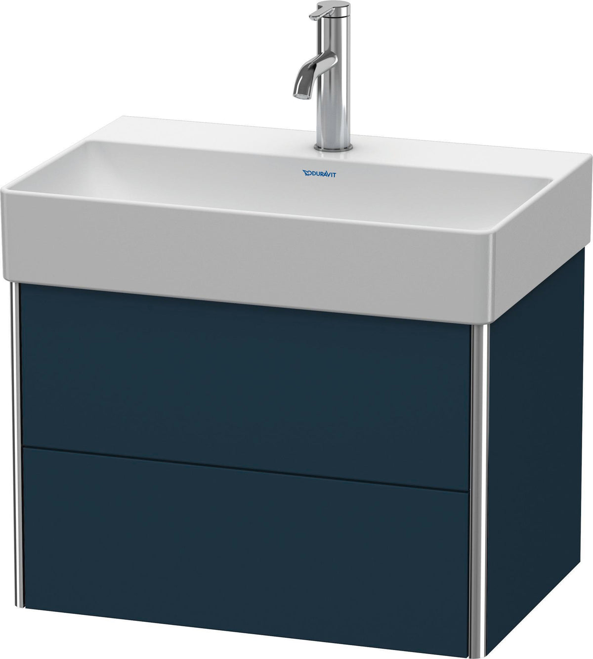 Duravit XSquare Waschtischunterbau 584 mm, 2 Schubkästen, Betongrau Matt, wandhängend