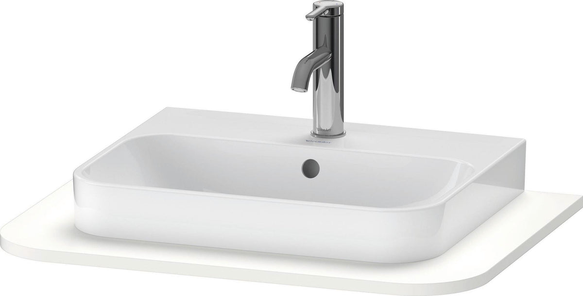 Duravit Konsole Happy D.2+ 650x480mm Weiß Hochglanz mit 1 Ausschnitt