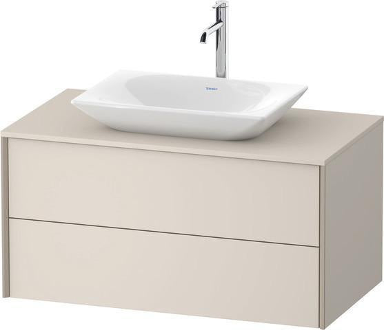 Duravit Waschtischunterbau XVIU 1000x550mm Champagner Matt / Taupe S-Matt für Badmöbel