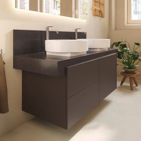 DURAVIT Balcoon Konsolenwaschtischunterbau 1200 mm mit 4 Schubkästen, Tip-on & Soft-Close, Eiche Elfenbein