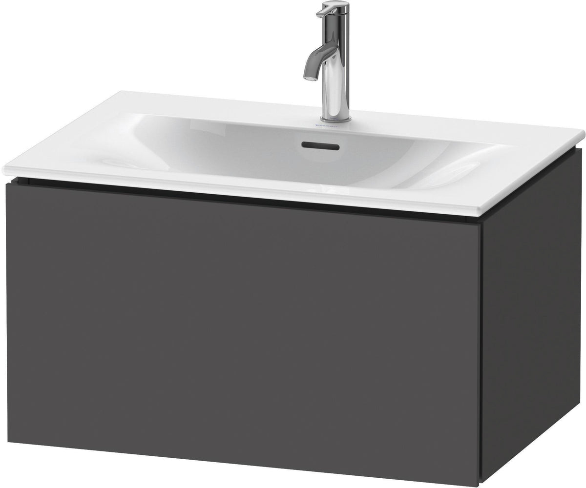 Duravit L-Cube Waschtischunterbau wandhängend 720 mm weiß matt mit 1 Auszug und Tip-On-Technik