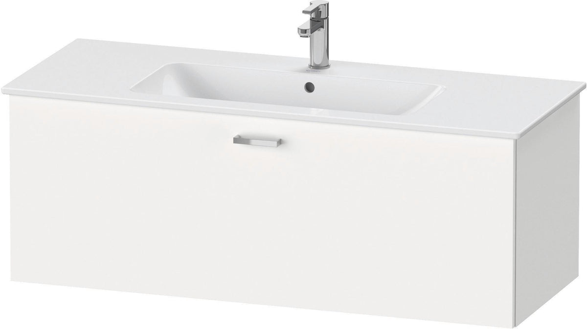 Duravit XBase Waschtischunterbau 600 mm wandhängend, 1 Auszug, weiß matt, mit Soft-Close