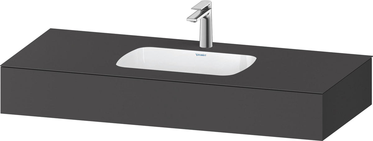 DURAVIT Qatego Einbauwaschtisch mit Konsole 800x550mm Weiß Hochglanz – Studio F. A. Porsche
