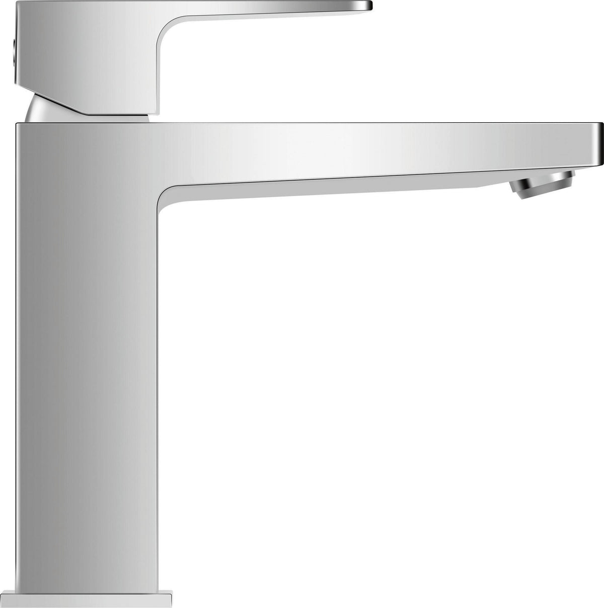 DURAVIT Manhattan Einhebel-Waschtischmischer M Chrom – ohne Zugstange, Keramikmischsystem, 129 mm Auslauf