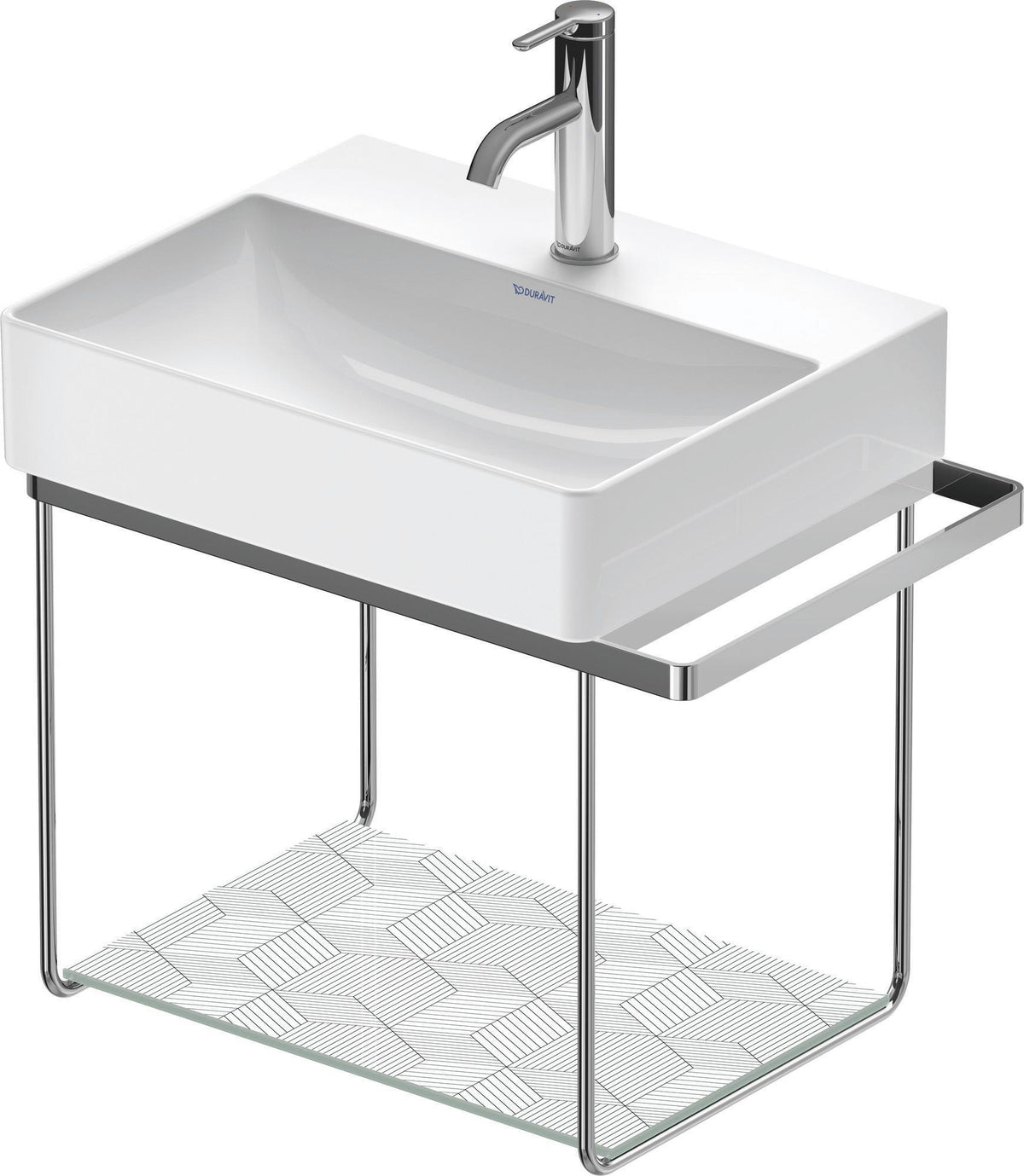 Duravit DuraSquare Glaseinleger 470x310 mm – Einscheibensicherheitsglas für Badmöbel