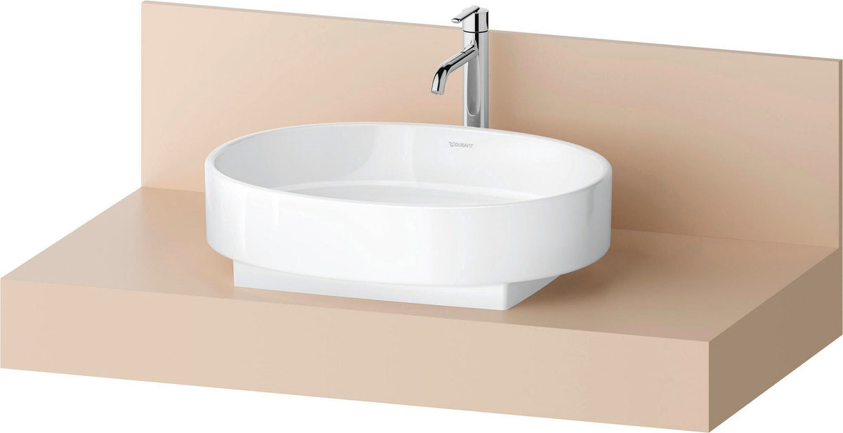Duravit Balcoon Konsole 1000x370x550 mm – Elfenbein Matt, 1 Ausschnitt mittig
