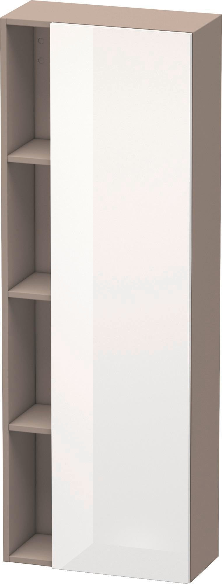 DURAVIT DuraStyle Hochschrank 1400 mm, 1 Tür links, weiß matt – wandhängend mit Soft-Close